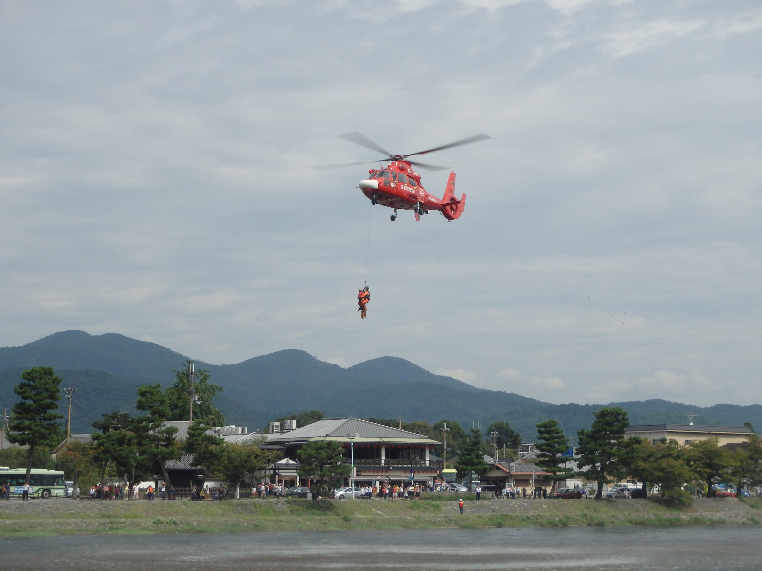 嵐山地域での水災害対応訓練の開催について　～おこしやす　安心・安全な嵐山～