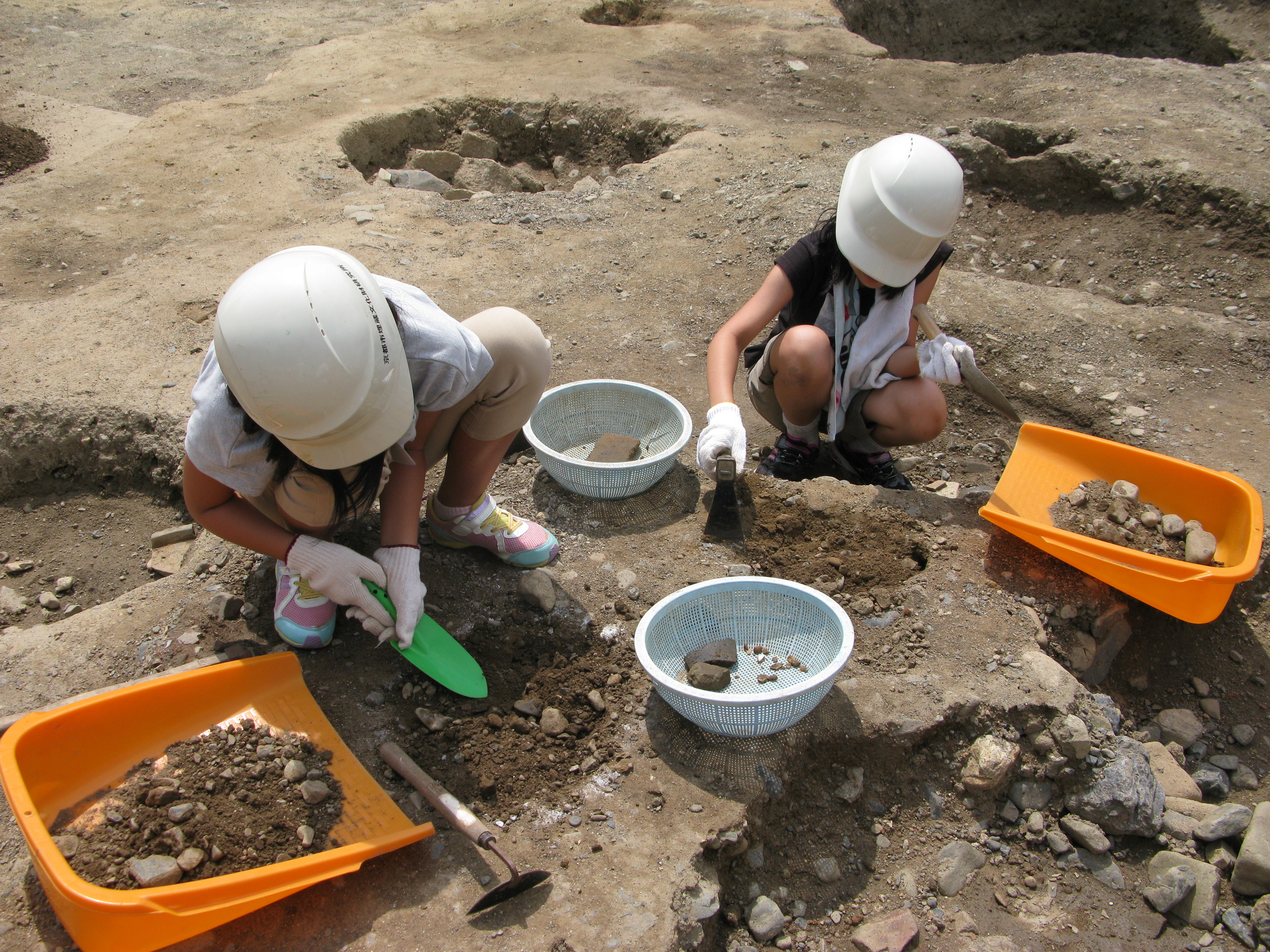 右京子ども歴史体験【Bコース 嵯峨と京北の寺社めぐり&遺跡発掘・火おこし体験】