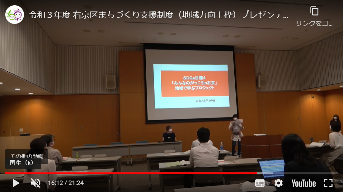 右京区まちづくり支援制度プレゼン審査がありました