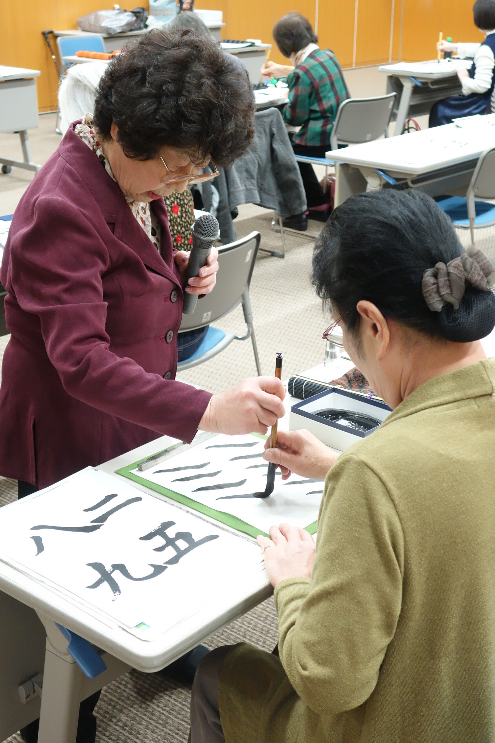右京区民文化体験教室（書道）