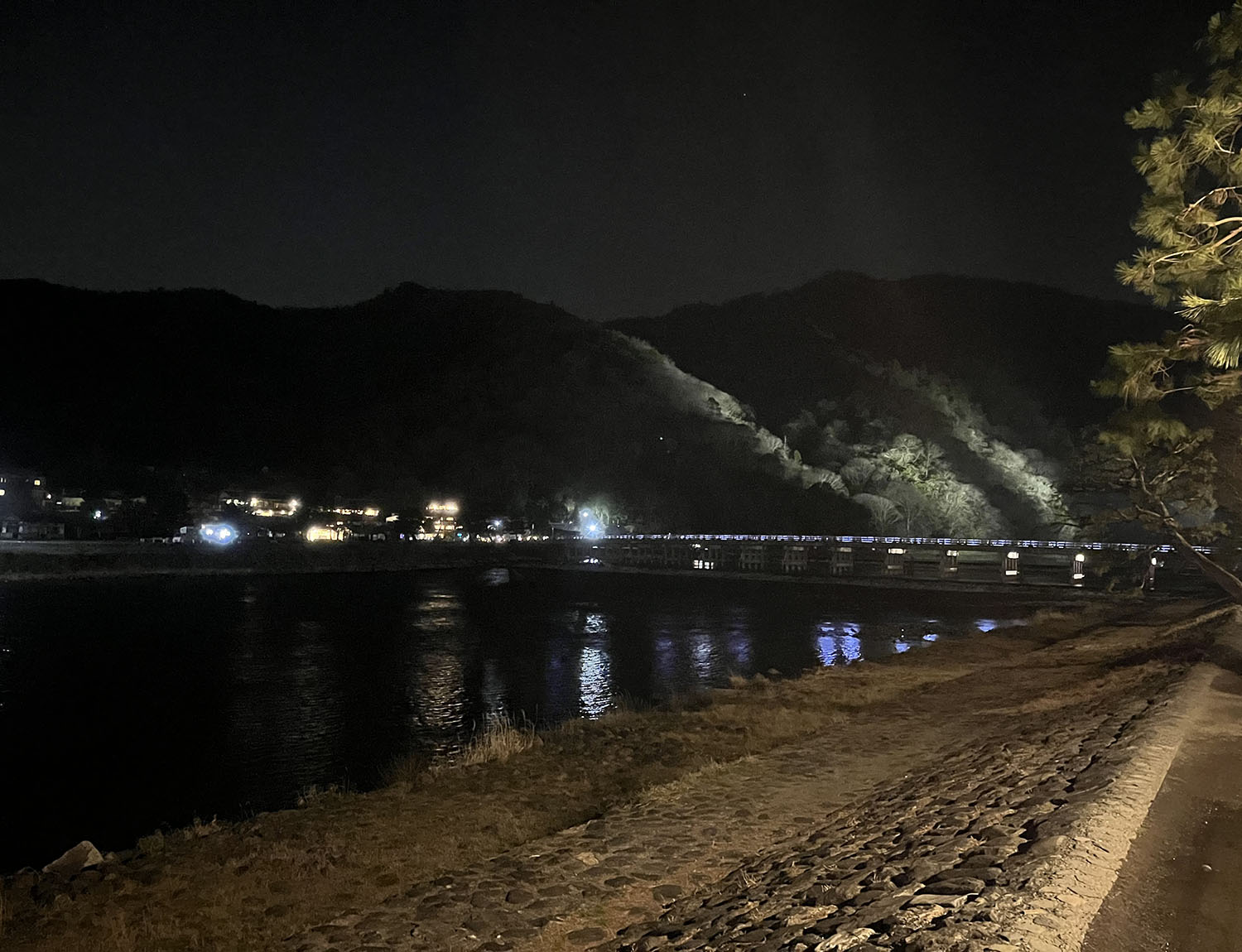 夜の嵐山