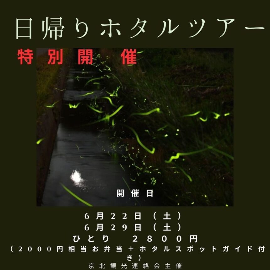 日帰りホタルツアー